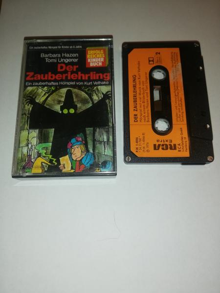 Der Zauberlehrling 4-fach Silber geschraubt Schwarz mit Orangen Aufkleber CK 29844 CH RCA(Innencover gestempelt)